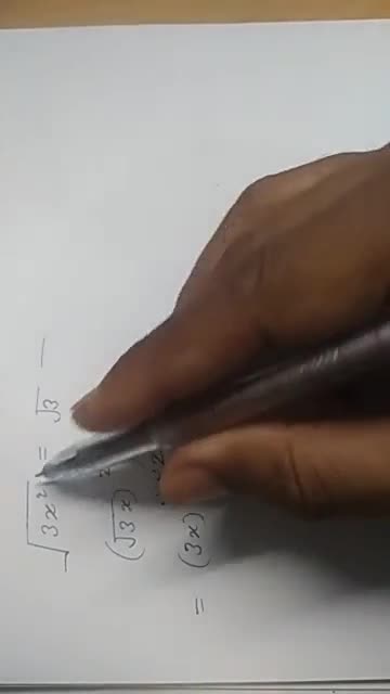 How to solve underroot 3×² | Filo
