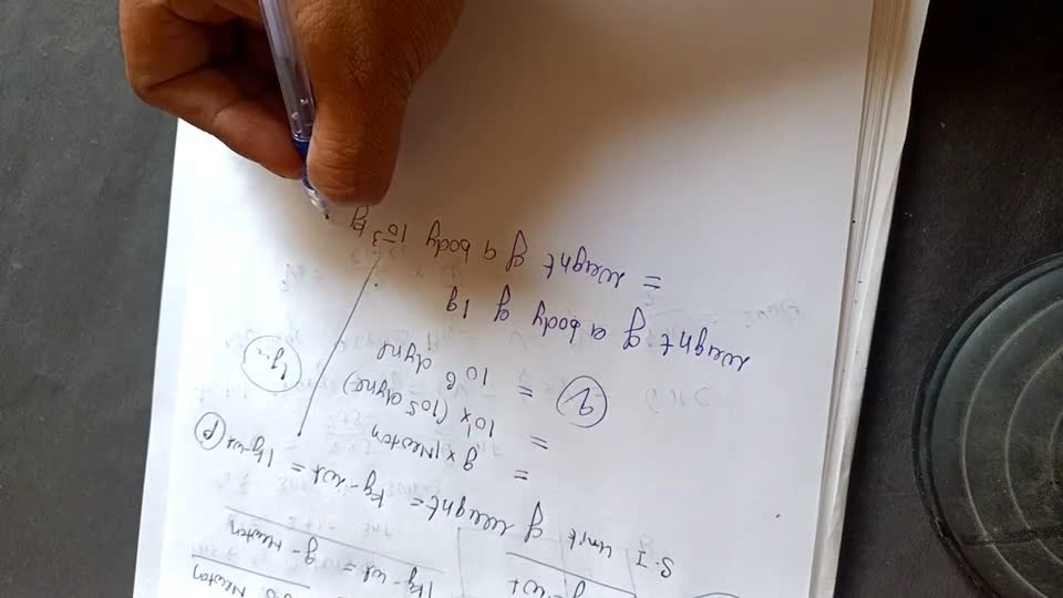 MATRIX MATCH TYPE QUESTIONS30. COLUMN- I9 COLUMN- IIa) Weight of the b..