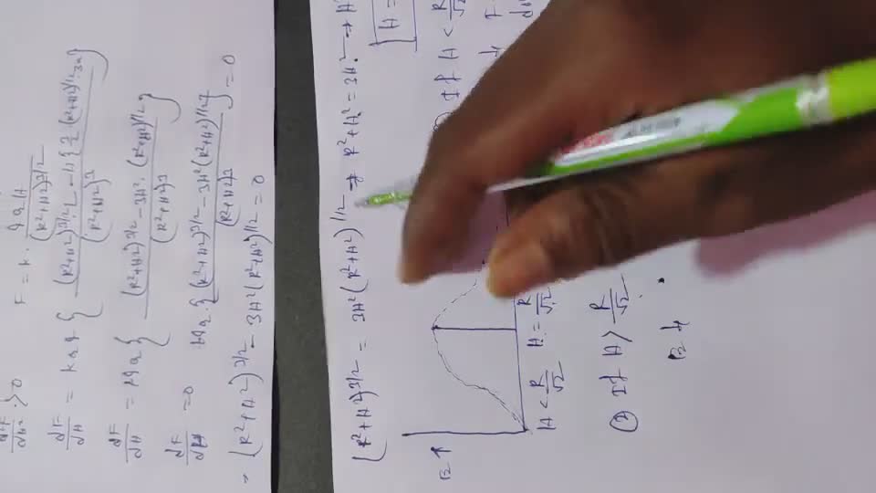 Q1 A charged particle hawing some mass is resting in equilibrium at a hei..