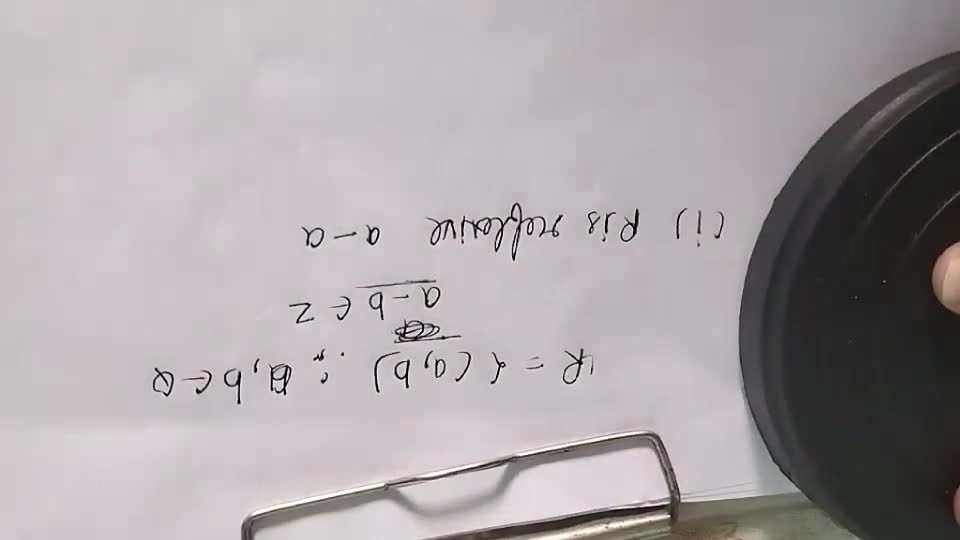 5) Let R Be A Relation On Q , Defined By R={(a,b)/a,b∈Q And A−b∈Z}. Show