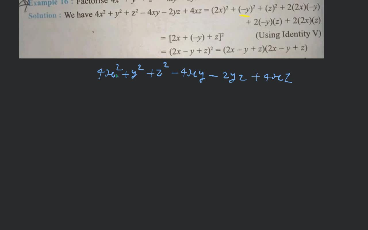 =(4a)2+(−2b)2+(−3c)2+2(4a)(−2b)+2(=16a2+4b2+9c2−16ab+12bc−24ac \#example..