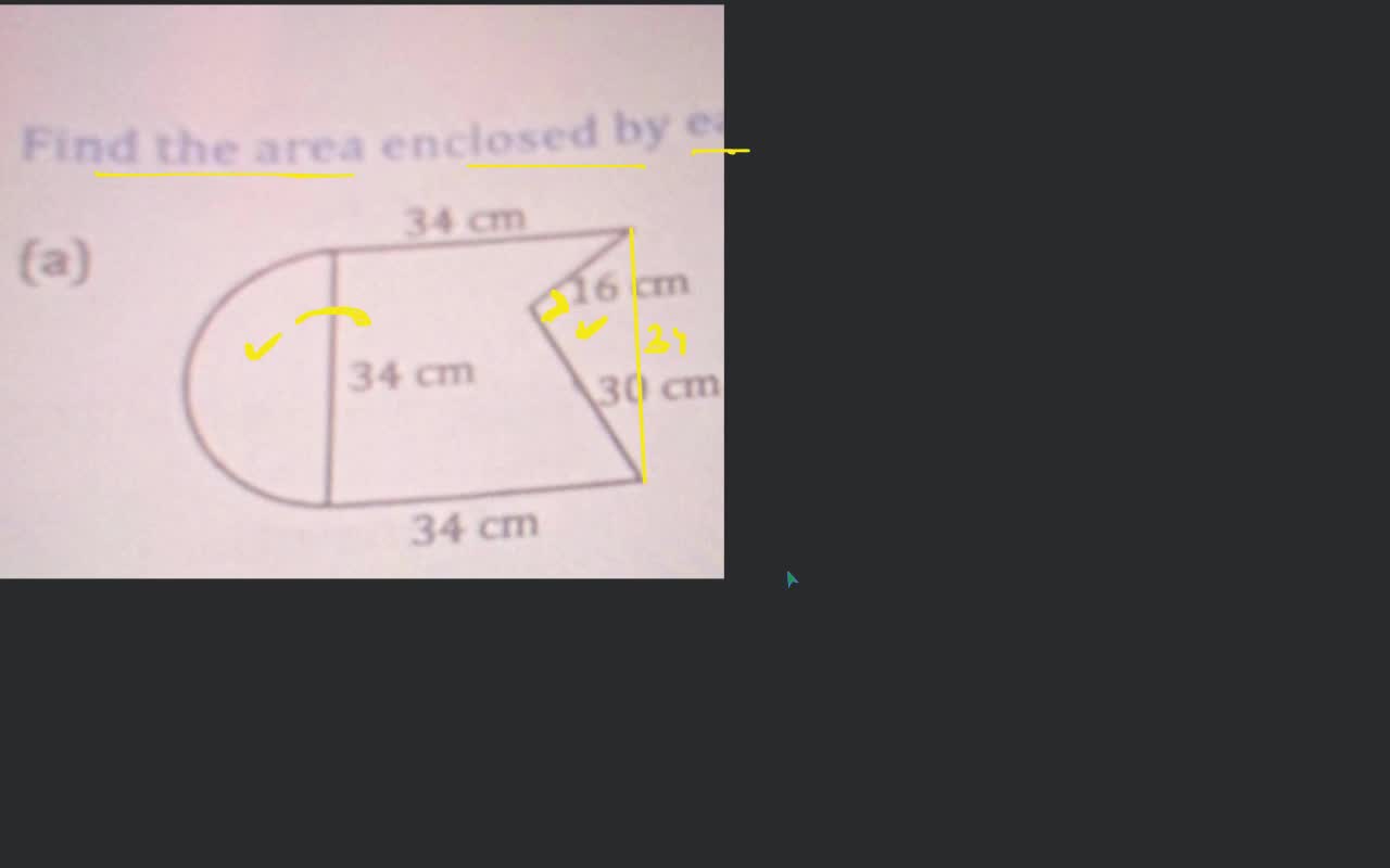 Find the area enclosed by (a) | Filo
