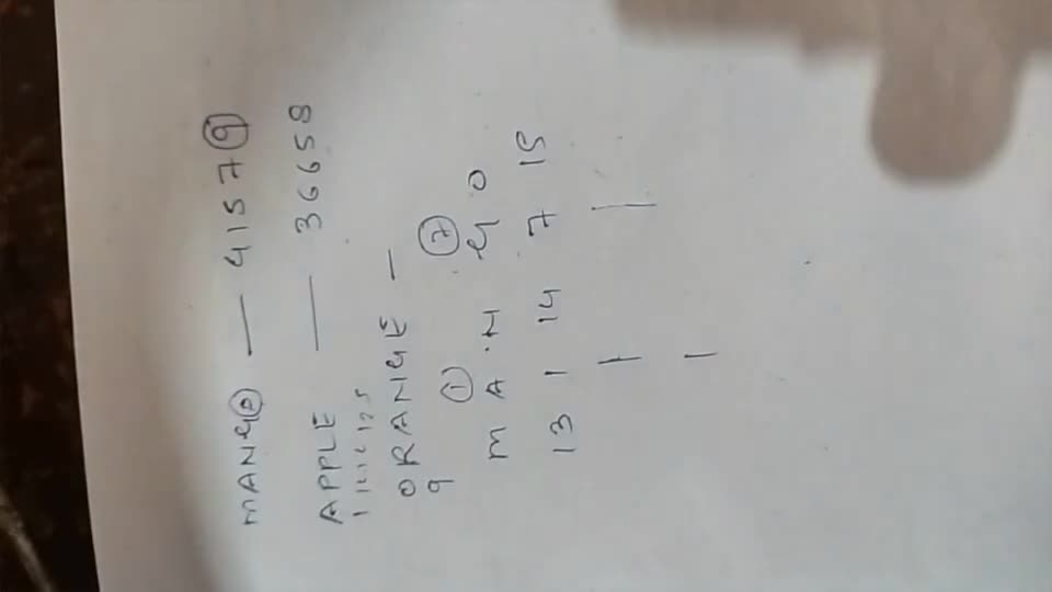 If MANGO is coded as 41579 and APPLE is coded as 36658, what will be the