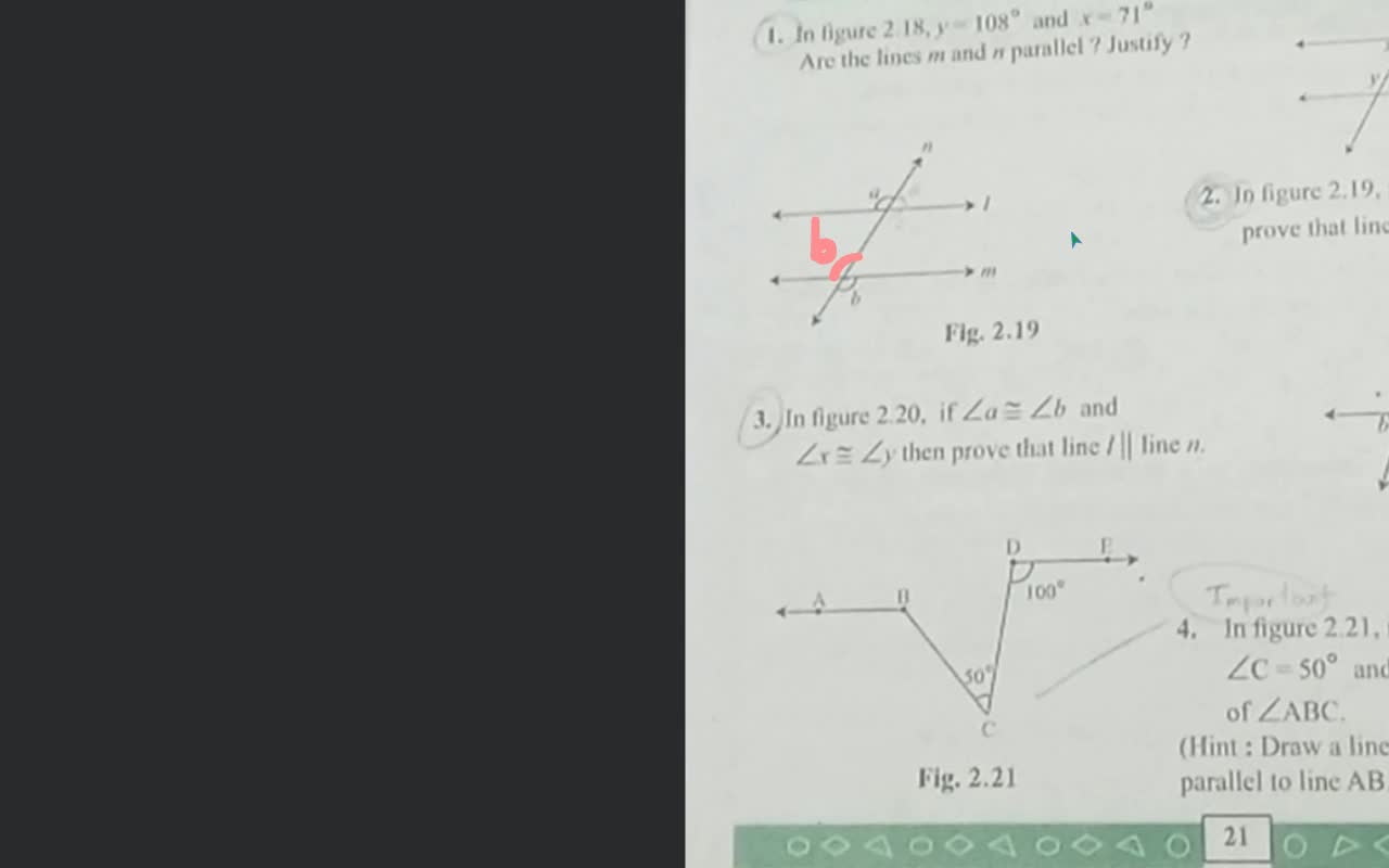 lines are parallel to each other Write the proof of the carattars Practic..