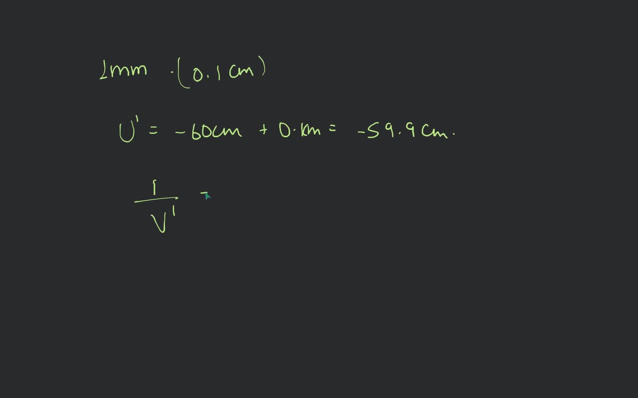 A point object is placed 60 cm from the pole of a concave mirror of focal..