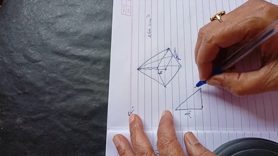based pyramid is given mula for finding its volume Vertical heigh the lip..