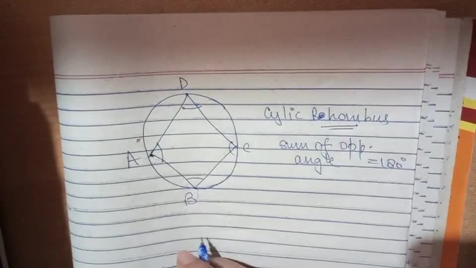1) prove that cyclic rhombus is a square 2) prove that cyclic parallelogr..